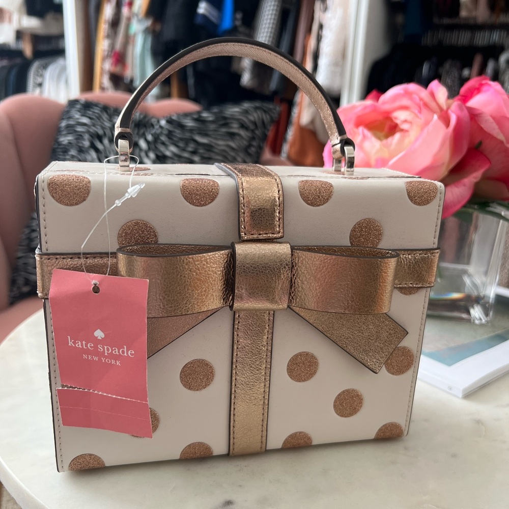 Kate Spade Wrapping Party Gift Box Crossbody Purse
